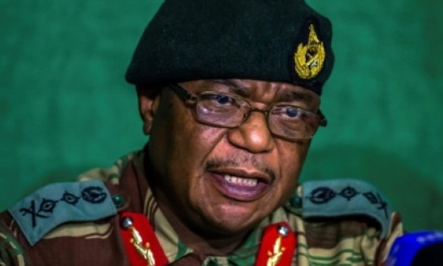 Zimbabwe's then army chief Constantino Guveya Chiwenga speaks during a press conference at the Tongogara Barracks in Harare on November 20, 2017 - AFP/File 