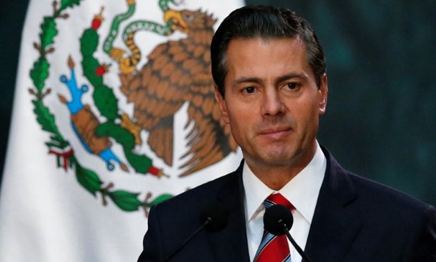 FILE PHOTO: Mexico's President Enrique Pena Nieto gives a speech to the media at the National Palace in Mexico City, Mexico November 21 2017. REUTERS/Henry Romero