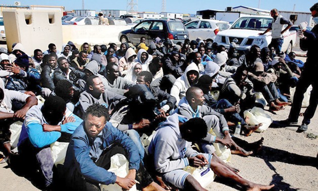 Human trafficking market in Libya PHOTO: AFP