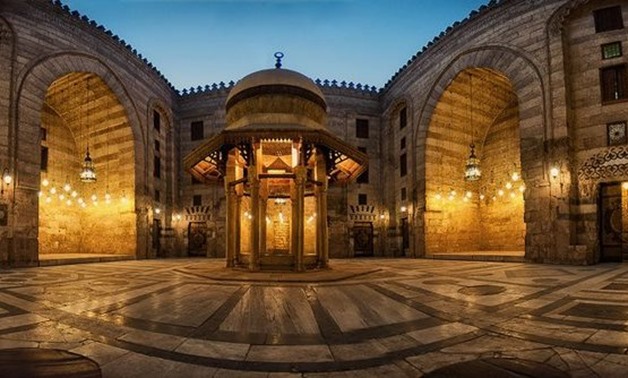 The courtyard of Al-Zahir Barquq mosque, Cairo, Egypt Best Places Facebook Page, 20 December, 2017