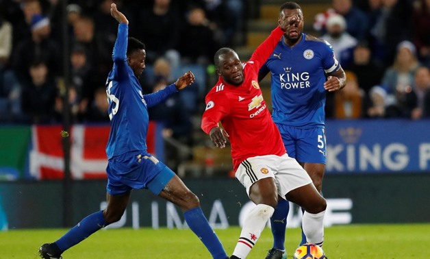 Soccer Football - Premier League - Leicester City vs Manchester United - King Power Stadium, Leicester, Britain - December 23, 2017 Manchester United's Romelu Lukaku in action with Leicester City's Wilfred Ndidi Action Images via Reuters/Andrew Boyers