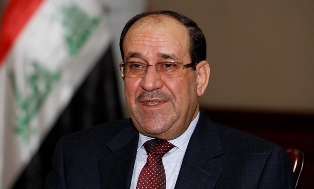 Nuri al-Maliki speaks during an interview with Reuters in Baghdad January 12, 2014. REUTERS/Thaier Al-Sudani