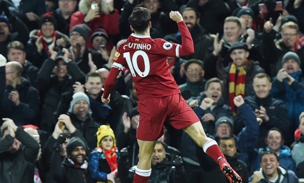 FILE – Philippe Coutinho Liverpool’s attacking midfielder
