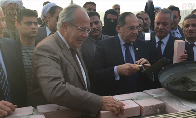 File – Minister of Local Development Hesham El-sherif inaugurated the Sohag furniture complex 