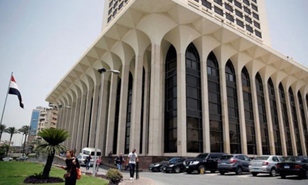 File - The Egyptian Foreign Ministry in Cairo