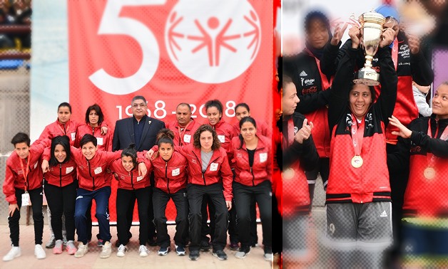 By winning (4-2) against UAE, Egypt qualified for the first Female Unified Football world cup, which will be held in Chicago between July 17-22 – Photo compiled by Egypt Today/Courtesy of Special Olympics Egypt