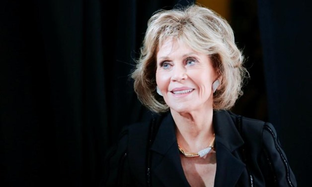 FILE PHOTO: Actress Jane Fonda attends the Women's Media Center 2017 Awards in New York, U.S., October 26, 2017. REUTERS/Eduardo Munoz