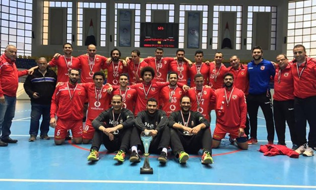 Al Ahly players pose after winning the title, December  30, 2017 –  Al Ahly official website