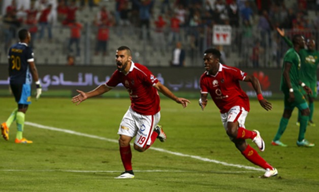 Ahly's Abdallah El Said celebrates a goal during a CAF Champions League game, April 4, 2016 – Reuters