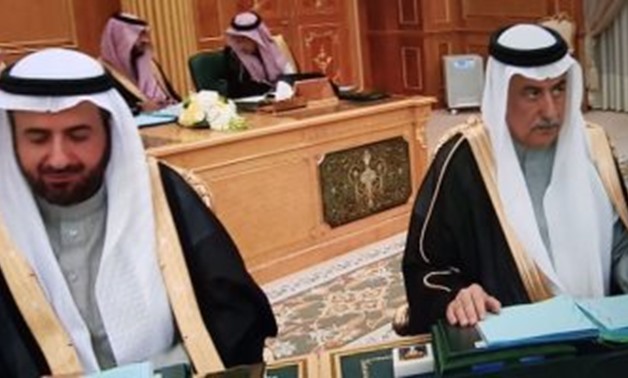 Ibrahim Al-Assaf, Saudi’s Minister of State, attends a meeting at the Cabinet after he his release on 02 January 2018—Egypt Today  