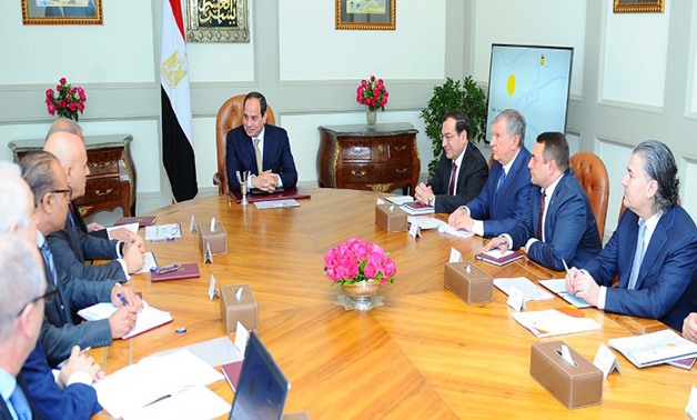 President Sisi's meeting with energy companies CEOs - press photo