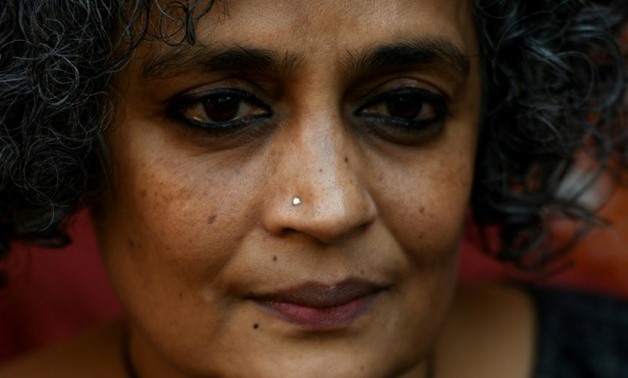 Indian author Arundhati Roy during an interview burst onto the literary scene in 1997 with her debut novel "The God of Small Things"