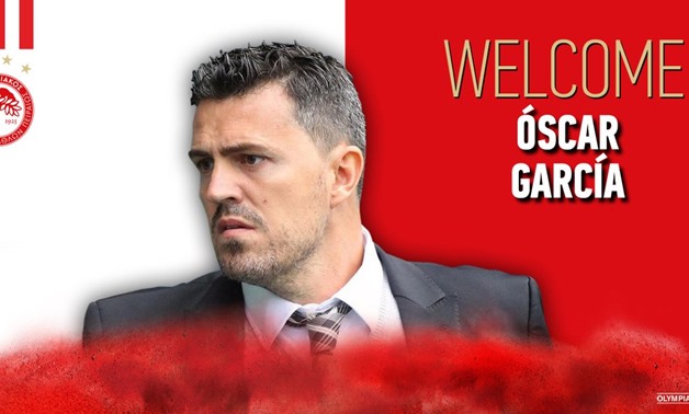 Olympiacos’ new coach Oscar Garcia, Courtesy of Olympiacos FC official Twitter account