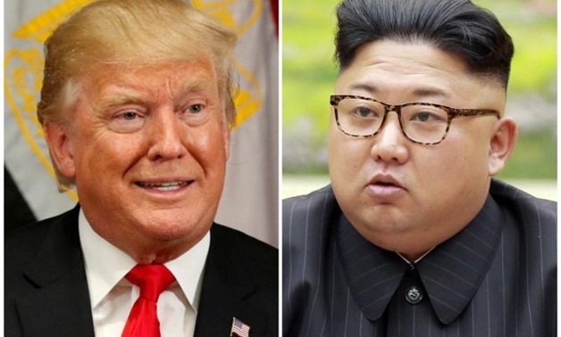 A combination photo shows U.S. President Donald Trump in New York, U.S. September 21, 2017 and North Korean leader Kim Jong Un in this undated photo released by North Korea's Korean Central News Agency (KCNA) in Pyongyang, September 4, 2017. REUTERS/Kevin