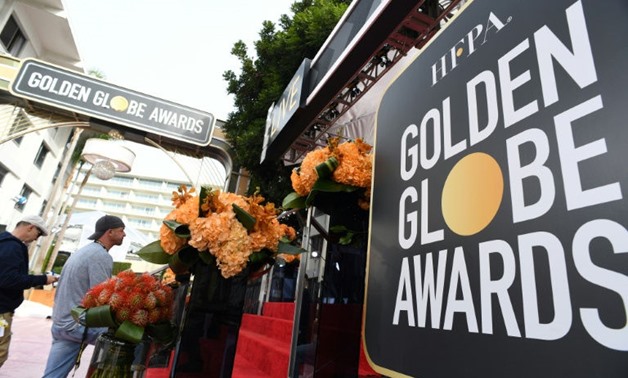 Preparations are underway at California's Beverly Hilton Hotel for the 75th Annual Golden Globe Awards