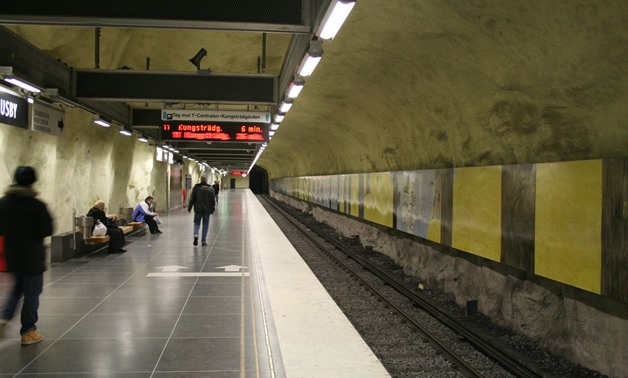 The subway in Husby, Stockholm, Sweden - Wikipedia Commons