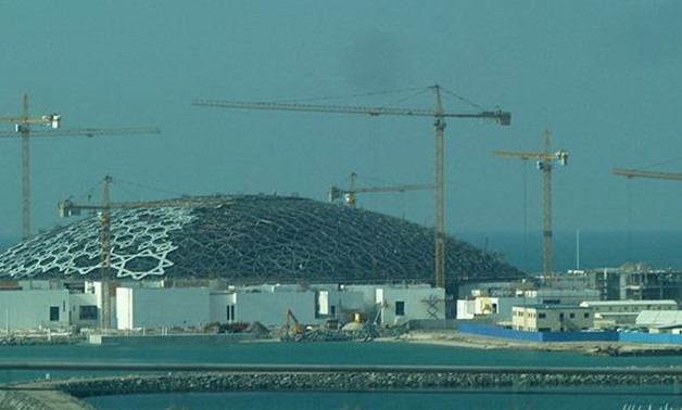 Abu Dhabi Louvre under construction, January 25, 2015 – Wikimedia Commons/Giggel