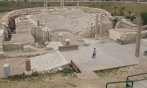 The Roman amphitheater in Alexandria - creative commons via Wikimedia Commons