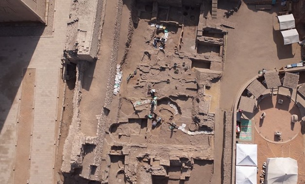 The unearthed administrative complex – Photo courtesy of the Ministry of Antiquities

