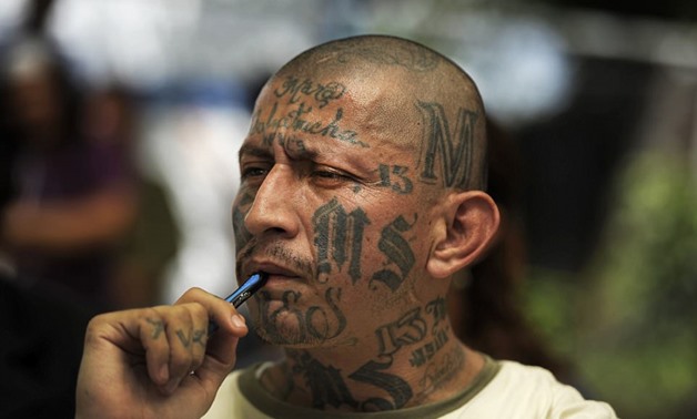 Members of the MS-13 crime gang such as it leader Carlos Tiberio Valladares - AFP
