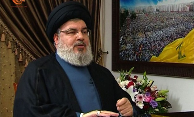 Hezbollah, whose leader Hassan Nasrallah is pictured here during a recent television interview, is one of the dominant forces in Lebanese politics - AFP
