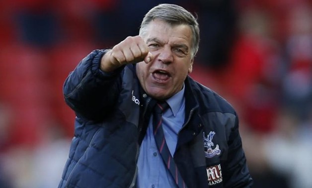 Britain Football Soccer - Liverpool v Crystal Palace - Premier League - Anfield - 23/4/17 Crystal Palace manager Sam Allardyce celebrates after the match Action Images via Reuters / Paul Childs
