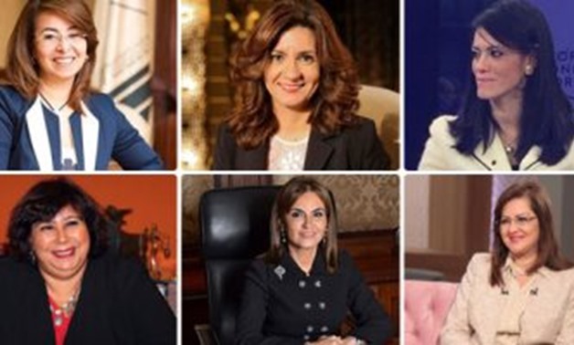 The female ministers in Sherif Ismail's cabinet