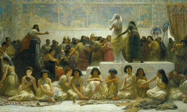 “The Babylonian Marriage Market” painting, by Edwin Long – Photo Courtesy of Wikipedia