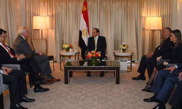 Sisi meets with General Electric CEO in Washington - press photo/Sherif Abdel Moneim
