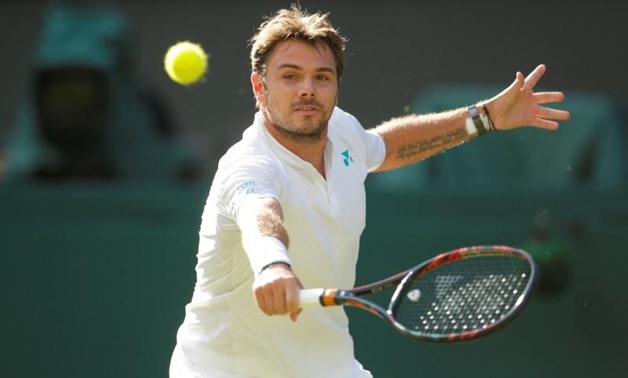 Tennis - Wimbledon - London, Britain - July 3, 2017 Switzerland’s Stan Wawrinka in action during his first round match against Russia’s Daniil Medvedev REUTERS/Andrew Couldridge/File Photo