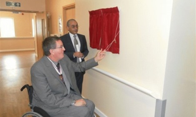 Opening Ceremony of Challenging Behavior Unit Opening - Dr Naser Fouad, CEO of St George Healthcare Group & Mr Dave Thompson MBE, Deputy Lieutenant of Cheshire – Courtesy to St George Healthcare Group website.