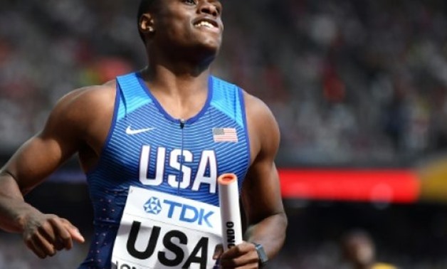 AFP/File | US athlete Christian Coleman broke the 60 meter indoor world record at the Clemson Invitational track meet crossing the line in 6.37 seconds to surpass the previous record of 6.39