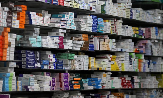 Medicine are arranged on a shelf inside in a pharmacy in Cairo, Egypt, November 17, 2016. Picture taken November 17, 2016. REUTERS/Mohamed Abd El Ghany