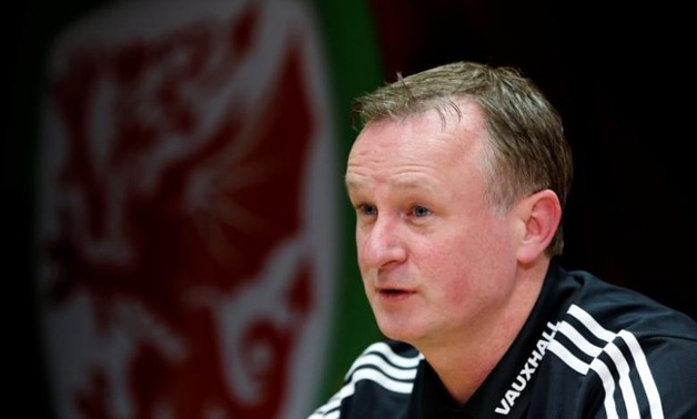 Football Soccer - Northern Ireland Press Conference - Cardiff City Stadium, Cardiff, Wales - 23/3/16 Northern Ireland manager Michael O'Neill during the Press Conference Action Images via Reuters / Paul Childs
