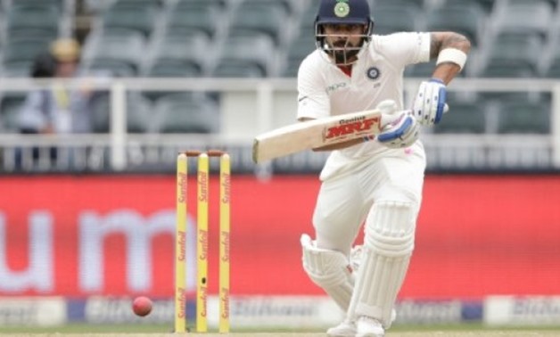 AFP | Indian captain Virat Kohli plays a shot during the first day of the third Test match between South Africa and India in Johannesburg on January 24, 2018