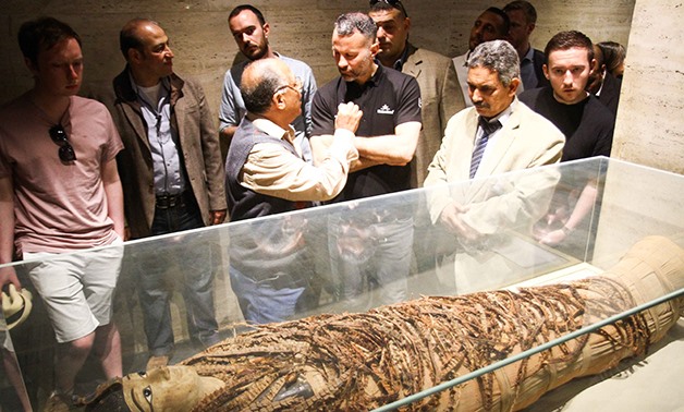 Giggs during his visit at the Egyptian Museum - Youm7/Karim Abdul Kareem