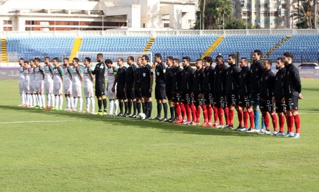 FILE: Al Ahly and Al Rajaa teams in their match at Alexandria stadium - Egypt today