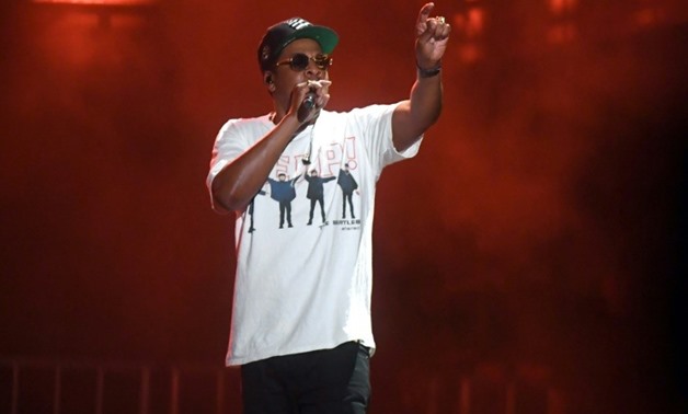Jay-Z -- shown here performing at The Meadows Music & Arts Festival at Citi Field on September 15, 2017 in New York -- leads the nominations for the Grammys, which take place on Sunday