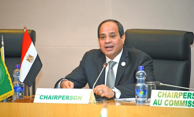 FILE - President Abdel Fatah al-Sisi participates in AU climate change committee in Addis Ababa on January 31, 2017 - Press photo
