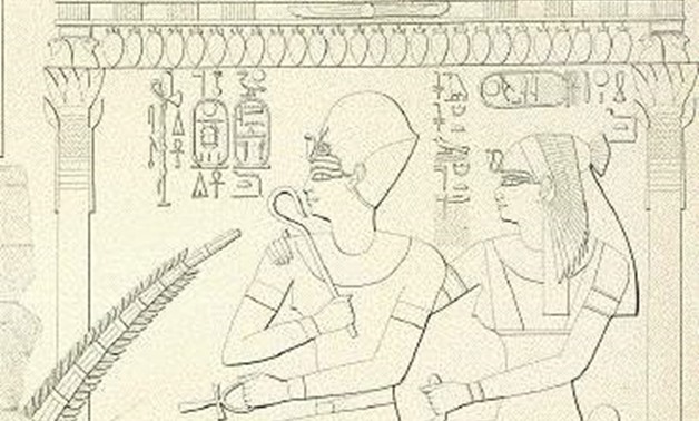 A scene from the tomb of Ra for Queen Merytre-Hatshepsut, and her son King Amenhotep II – Photo Courtesy of Wikipedia