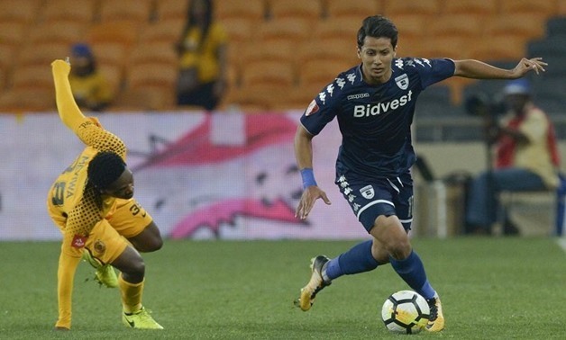 Amr Gamal with Bidvest Wits in the South African league match –Courtesy of Amr Gamal’s official Twitter account 