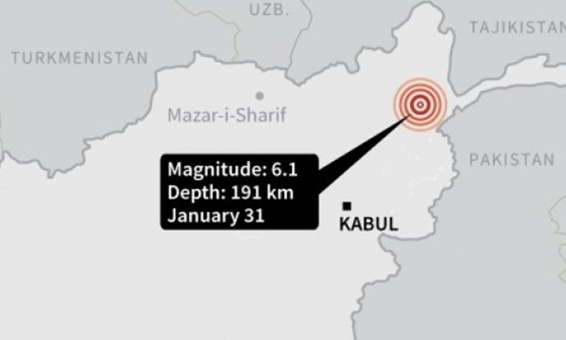 Map locating the epicentre of a 6.1 quake Wednesday - AFP