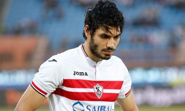 FILE - former Zamalek player and West Bromwich Albion's new signing Ali Gabr