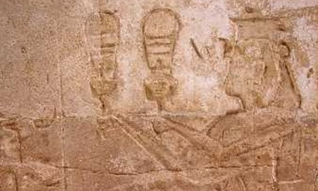 Queen Twosert playing the sistrum at Amada Temple, Nubia – Photo Courtesy of Wikipedia