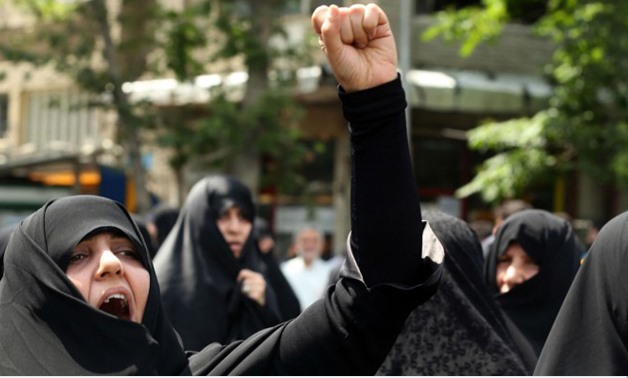 Iranian women in the chador- Atta Kenare-AFP