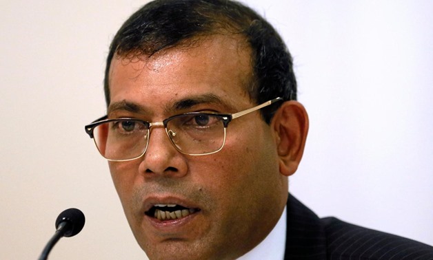 Maldives' former president Mohamed Nasheed speaks during a news conference in Colombo, Sri Lanka January 22, 2018 - REUTERS/Dinuka Liyanawatte