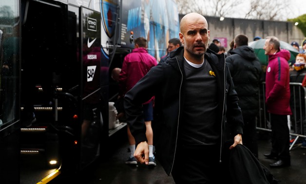 Soccer Football - Premier League - Burnley vs Manchester City - Turf Moor, Burnley, Britain - February 3, 2018 Manchester City manager Pep Guardiola arrives before the match Action Images via Reuters/Jason Cairnduff 