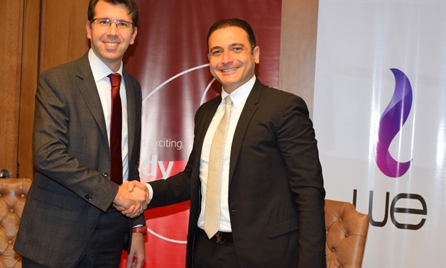 TELECOM Egypt’s CEO Ahmed el-Beheiry and Vodafone Egypt’s CEO Alexander Froment-Curtil - Telecom Egypt’s Website
