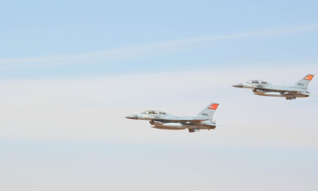 File- Egypt's Air forces launched a full-scale offensive against militants in North and Central Sinai on Friday, February 9,2018- Phoro courtesy of the Armed Forces Spokesperson's Facebook page