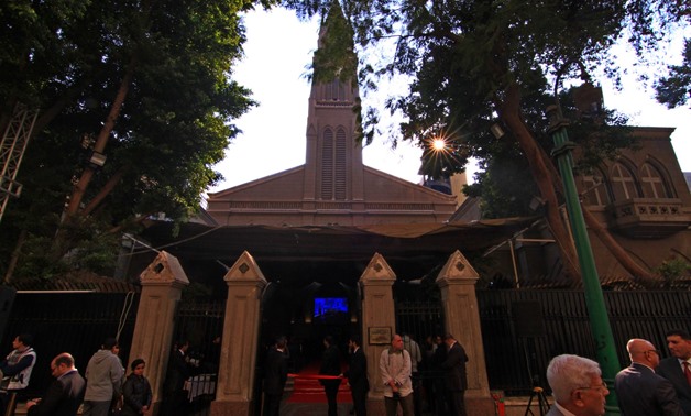 The Evangelical Church at Doubara Palace, Downtown, Cairo - File photo/By Hussein Talal